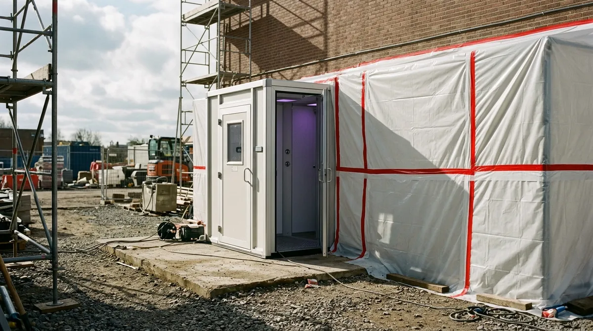 Confinement et sas de décontamination
